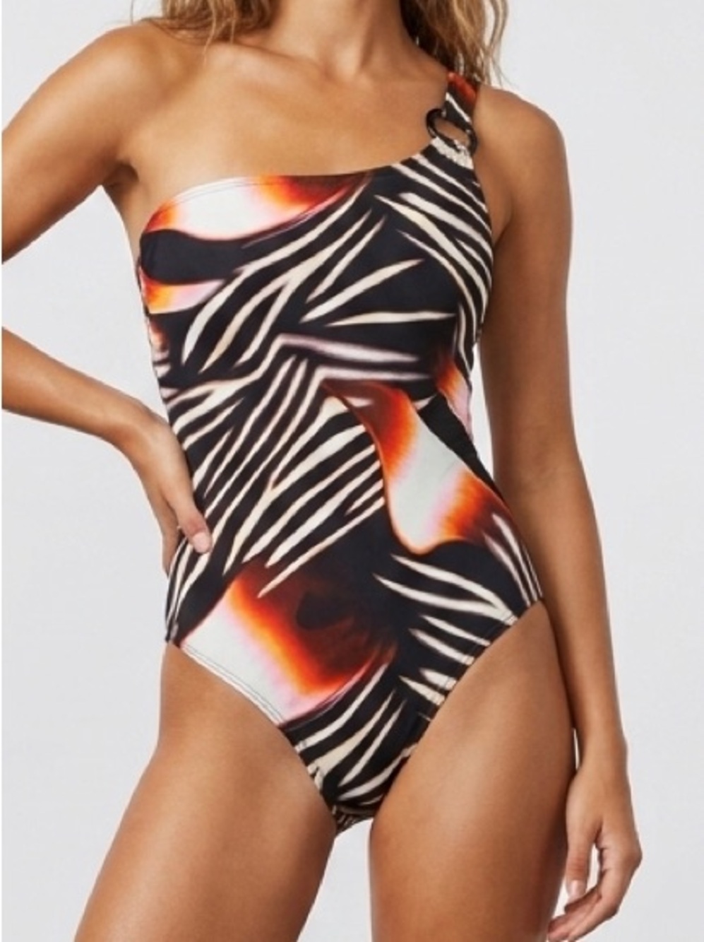 Sea Queen One-Shoulder Swimsuit